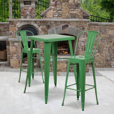 green bistro table
