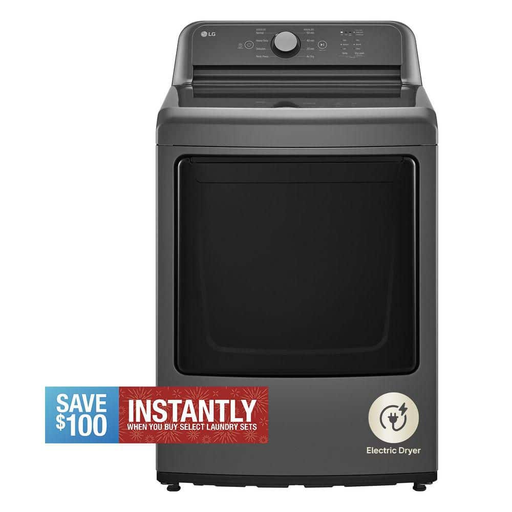 7.3 cu. ft. Vented Electric Dryer in Monochrome Grey with Sensor Dry Technology