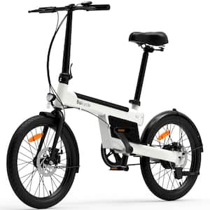 20 in. E bikes 25-Watt Super Power with 4-Speed Power Modes, Riding Distance Up To 55km, Black and White
