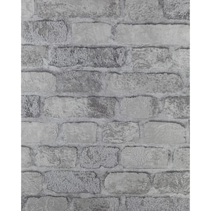 Princess Street Grey Brick Wallpaper