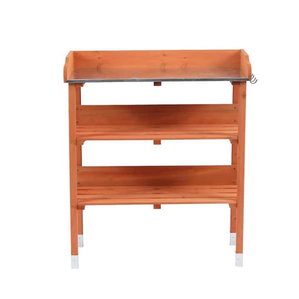 LuxenHome Fir Wood Potting Bench