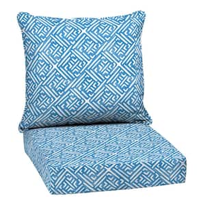 ARDEN Outdoor Deep Seat Cushion Set, 24 in. x 24 in., Turquoise
