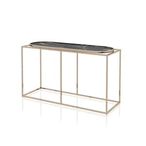 Osanna 48 in. Black Rectangle Composite Console Table