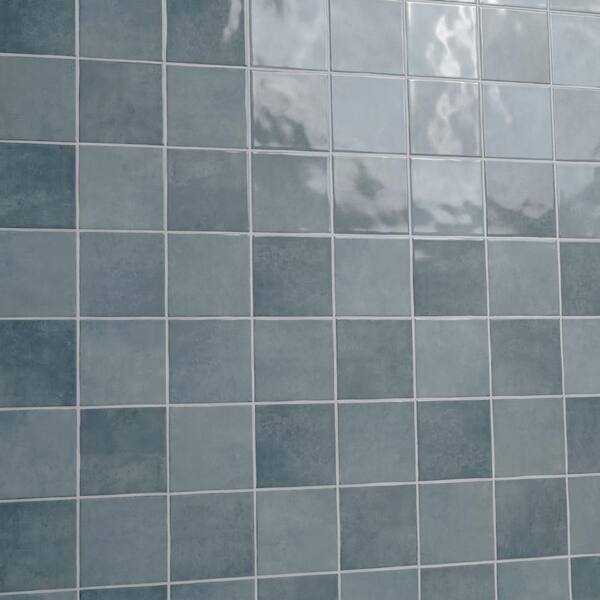 MSI Lakeview Denim 5 in. x 5 in. Glossy Ceramic Wall Tile