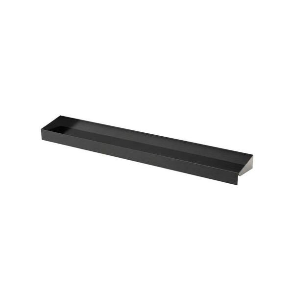 30 in. Black Stainless Steel Magnetic Spice Rack with Border All Around, Stove Top Magnetic Shelf for Kitchen
