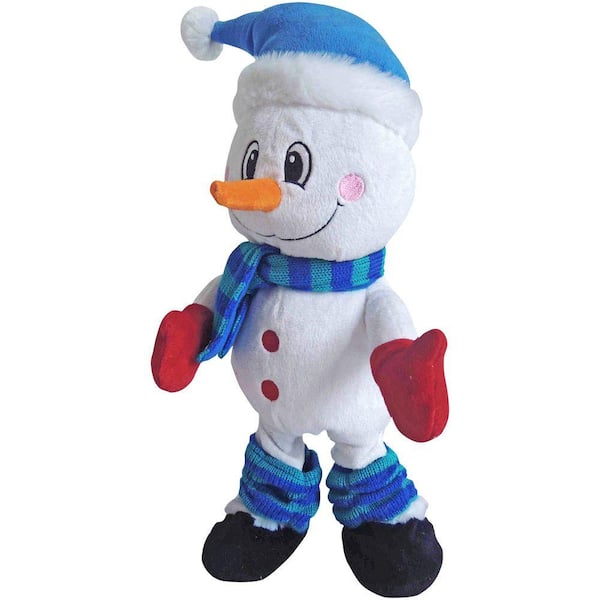 14.57 in. Jiggle Dance-Snowman with Leg Warmer