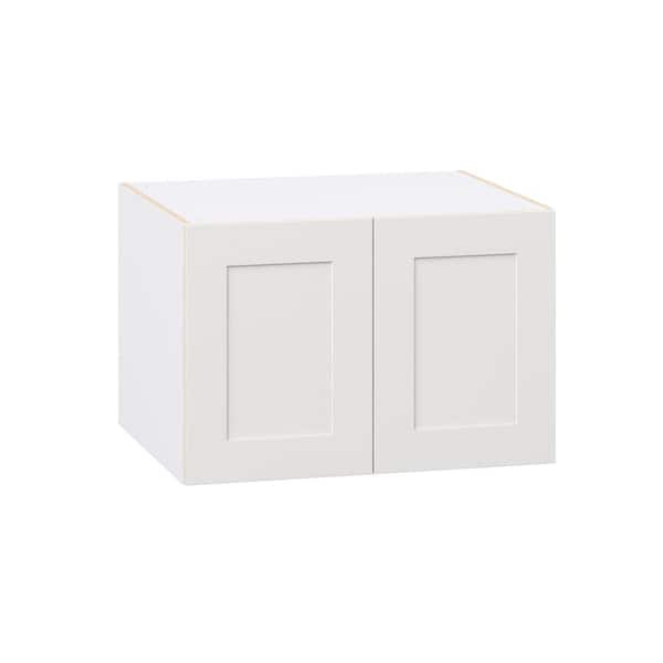 Roseland 30 in. W x 24 in. D x 20 in. H Assembled Shaker Wall Bridge Kitchen Cabinet in Warm White