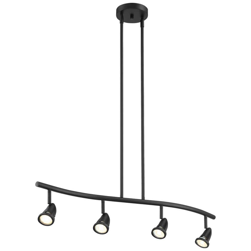 Cobra Black Steel Adjustable Linear LED Spot Light Pendant