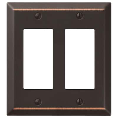 Hampton Bay Ascher Gang Rocker Steel Wall Plate Brushed Nickel