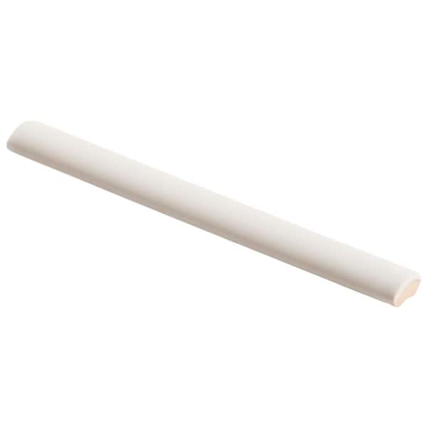 Stacy Garcia Avento White 0.47 in. x 4.64 in. Matte Ceramic Bullnose Wall Tile (0.01 sq. ft. / Each)