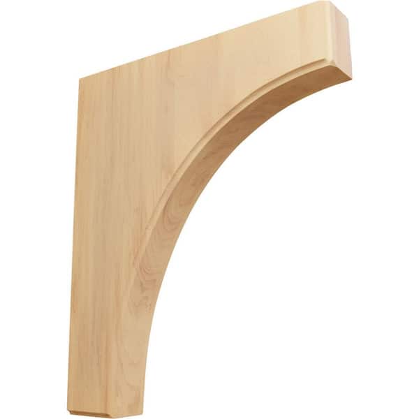 Ekena Millwork 1-3/4 in. x 10 in. x 12 in. Unfinished Wood Red Oak Clarksville Corbel