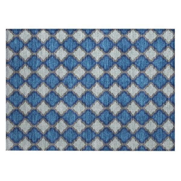 Chantille Machine Washable Indoor/Outdoor Abstract ACN3138 Blue 2 ft. x 3 ft. Accent Rug