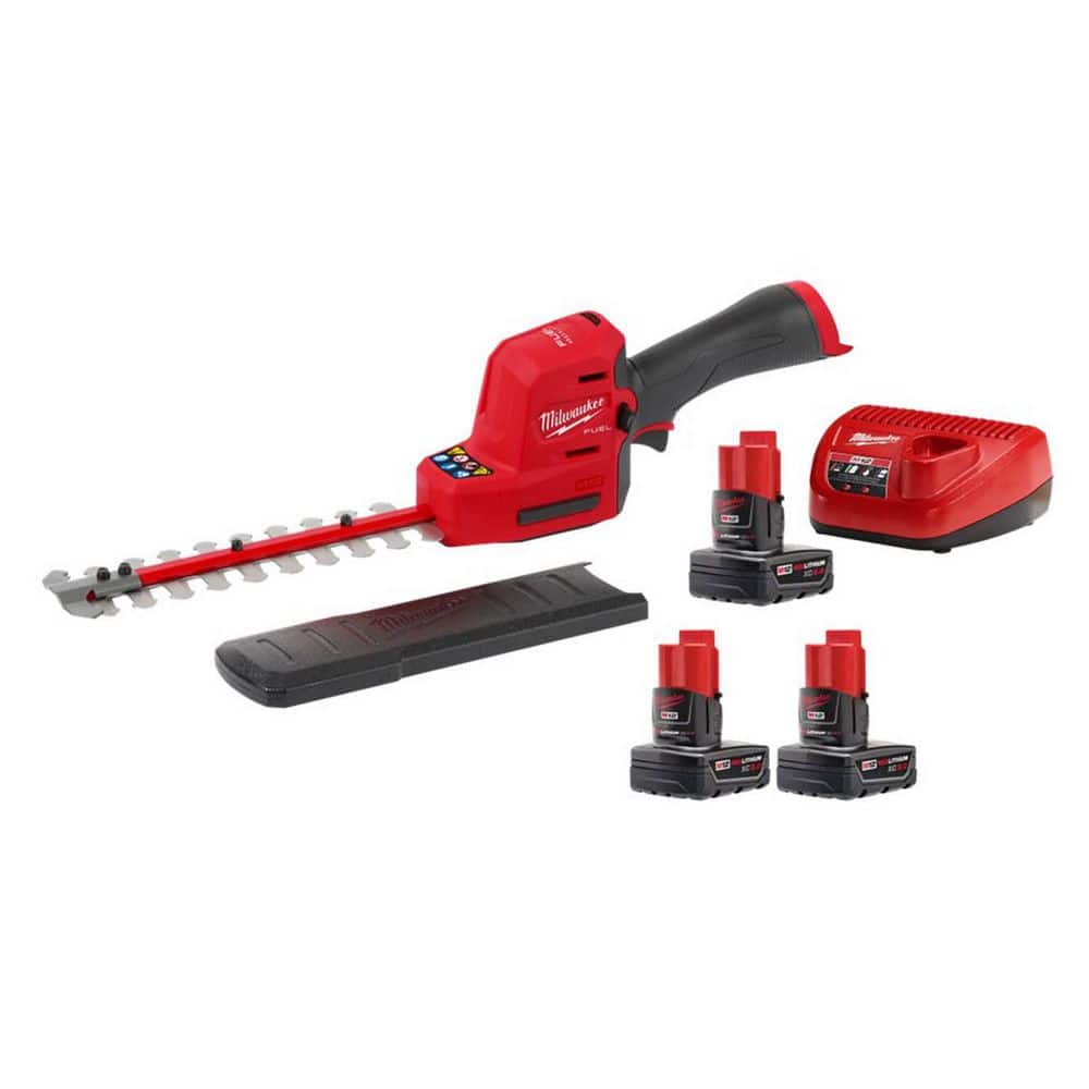 M12 FUEL 8 in. 12V Brushless Cordless Battery Powered Hedge Trimmer Kit with (3) Batteries and Charger price history on PriceWatchPro