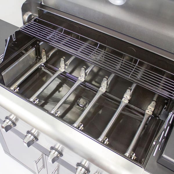 Brinkmann 6-Burner Dual Fuel Grill in Slate 810-6680-S - The Home