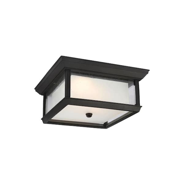 Generation Lighting McHenry Textured Black Outdoor LED Wall Fixture