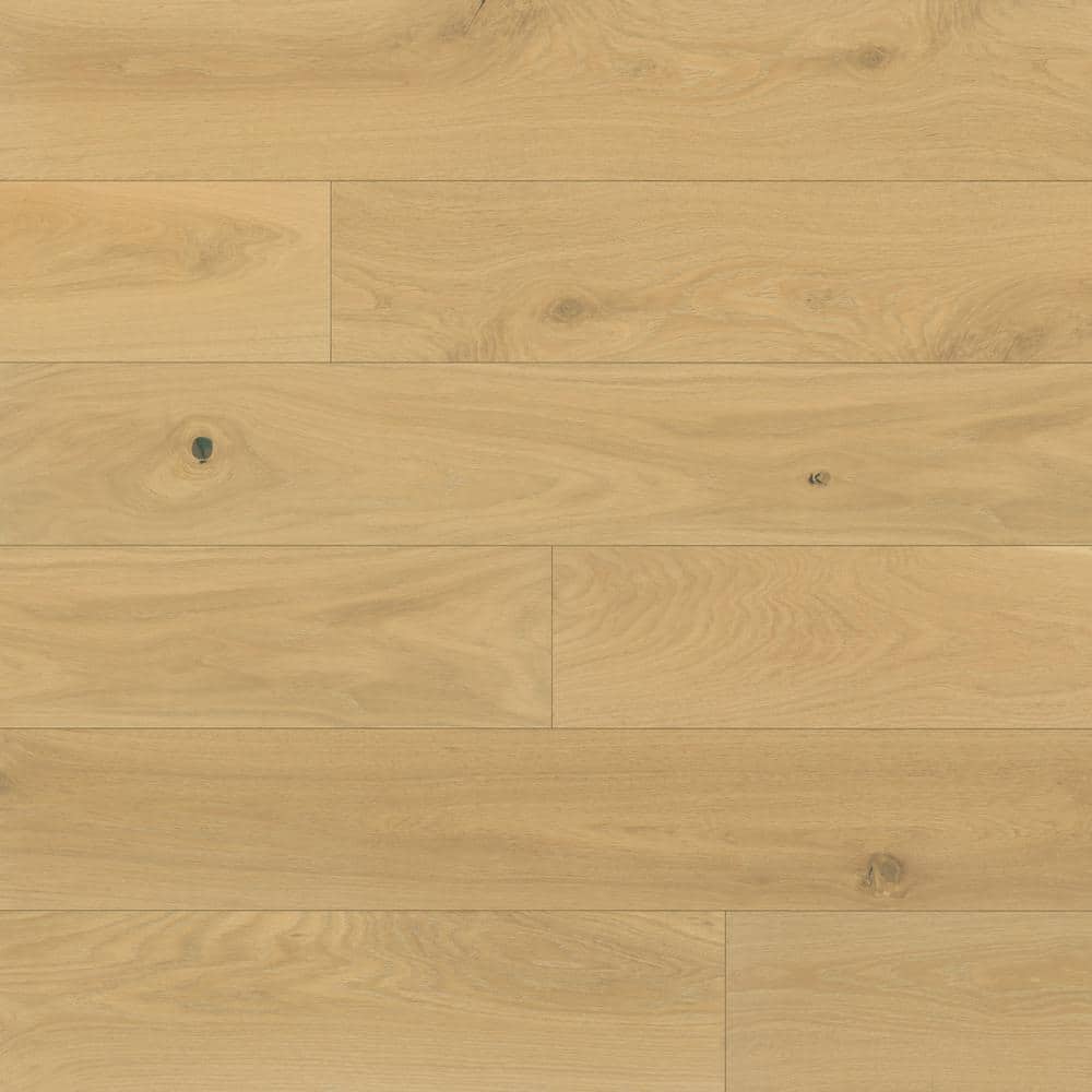Sample-Newport French Oak Beach 0.12 in. T x 7.5 in. W Click-Lock Wire Brushed Engineered Hardwood Flooring price history on PriceWatchPro
