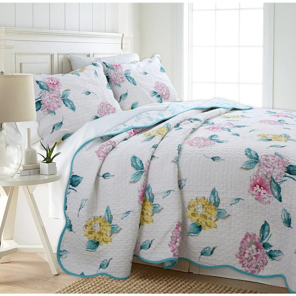 Cozy Line Home Fashions Floral Hydrangea Blossom Garden Leaf 3