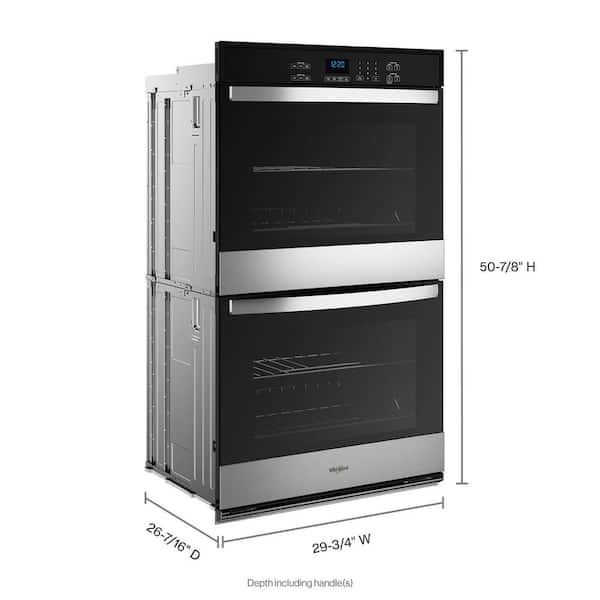 whirlpool double electric wall oven