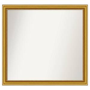 Townhouse Gold 35.75 in. x 33.75 in. Custom Non-Beveled Wood Framed Batthroom Vanity Wall Mirror