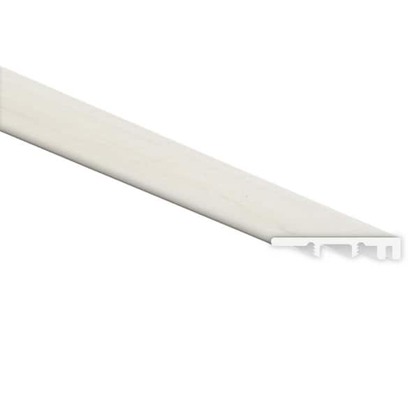 MSI Whitmore White 1/4 in. T x 1.5 in. W x 94 in. L Luxury Vinyl End Cap Molding