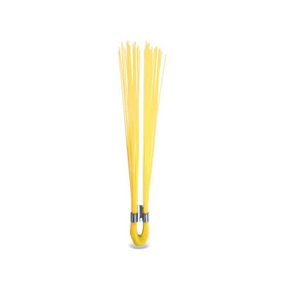 6 in. x 0.50 ft. Salamander Stake Whisker Makers, Dual Crimp, Yellow (25 Each)