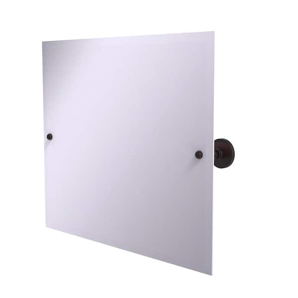 Allied Brass Prestige Skyline Frameless Landscape Rectangular Tilt Mirror with Beveled Edge in Venetian Bronze