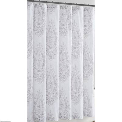 Gray Shower Curtains Shower Accessories The Home Depot