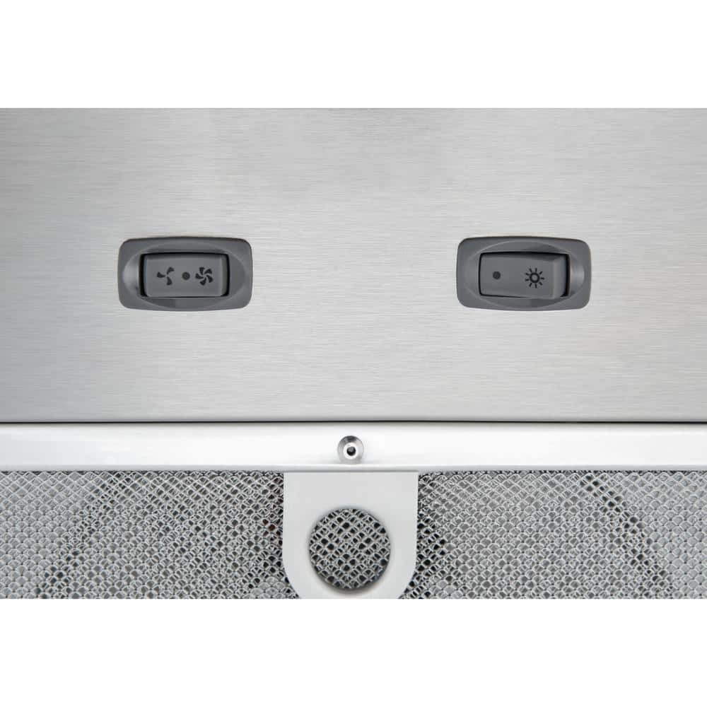 21-Inch Stainless Steel Convertible Range Hood Insert with LED Lighting
