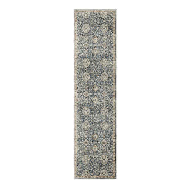 Iphigenia Anthracite 2 ft. x 8 ft. Runner Rug