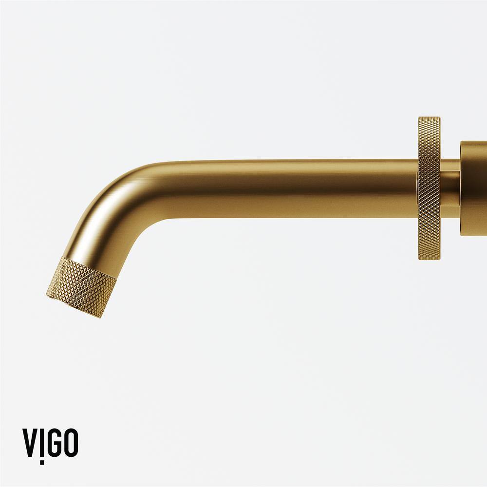 Brooklyn Industrial-Chic Matte Brushed Gold Dual-Handle Faucet