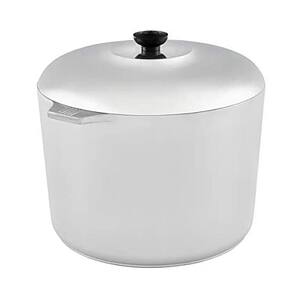 14 qt. Aluminum Stock Pot in Silver with Lid