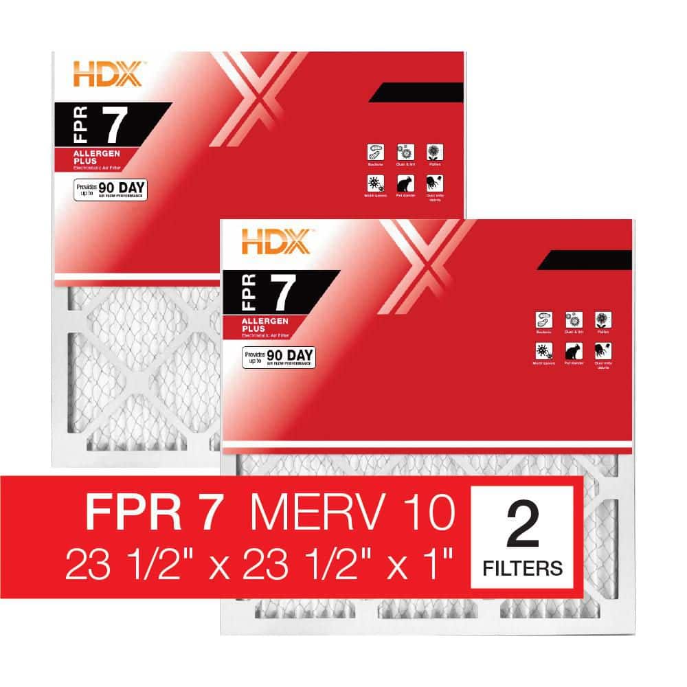 HDX 23.5 in. x 23.5 in. x 1 in. Allergen Plus Pleated Air Filter