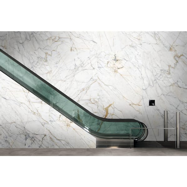 Kesler Marble Avorio 6 in. x 6 in. Glazed Porcelain Tile Sample