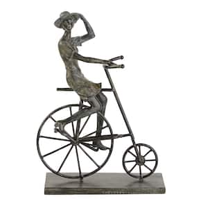 Bronze Polystone Traditional Bicycle Sculpture