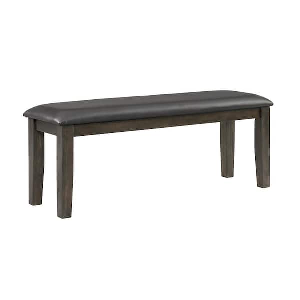 Picket House Furnishings Alpha Dark Brown Dining Bench Backless 51 in