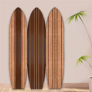 SG-376 Long Board Surfboard Screen 3-Panel Room Divider