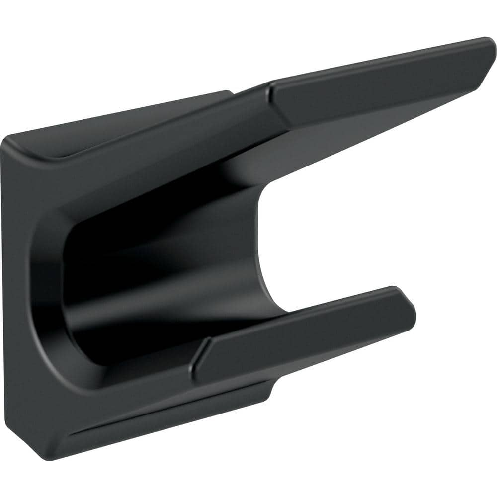 Delta Pivotal Double Towel Hook In Matte Black 79936 BL The Home Depot   Matte Black Delta Towel Hooks 79936 Bl 64 1000 