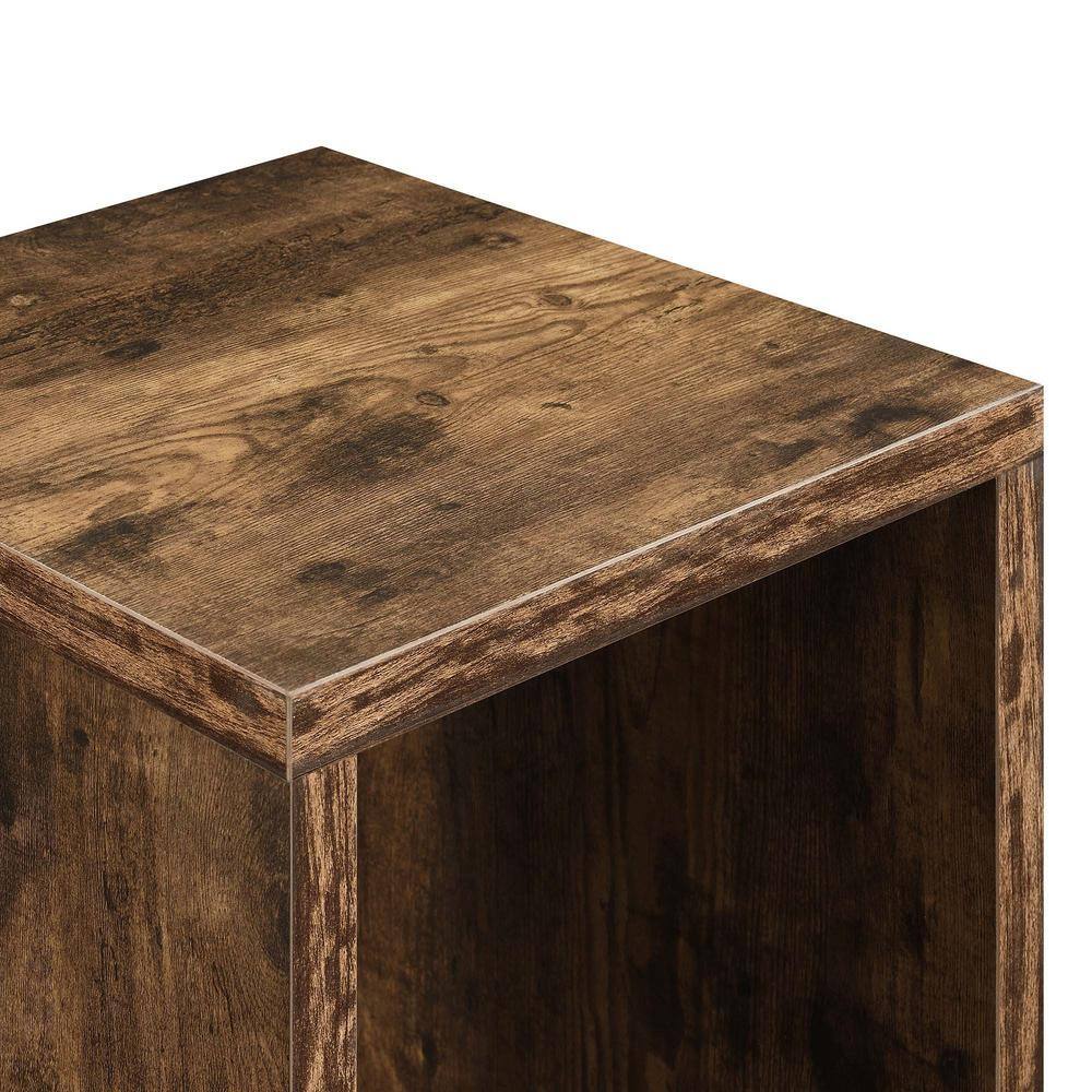 Northfield 24" Barnwood Rectangular Wood End Table with Shelf