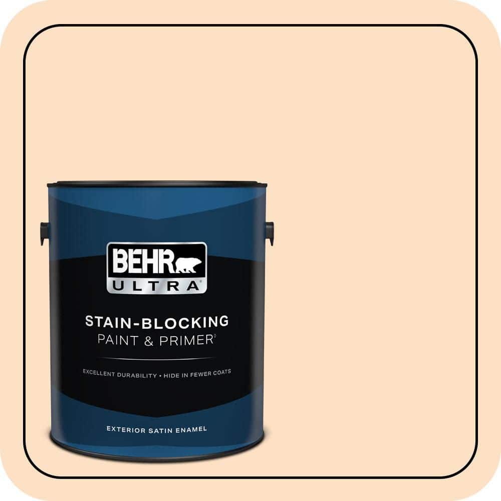 1 gal. #290C-2 Creamy Beige Satin Enamel Exterior Paint & Primer price history on PriceWatchPro