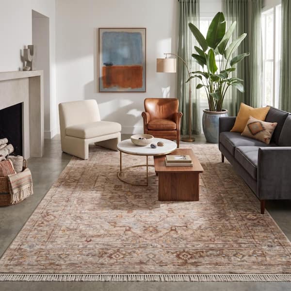 Albany Beige 5 ft. x 8 ft. Oriental Area Rug