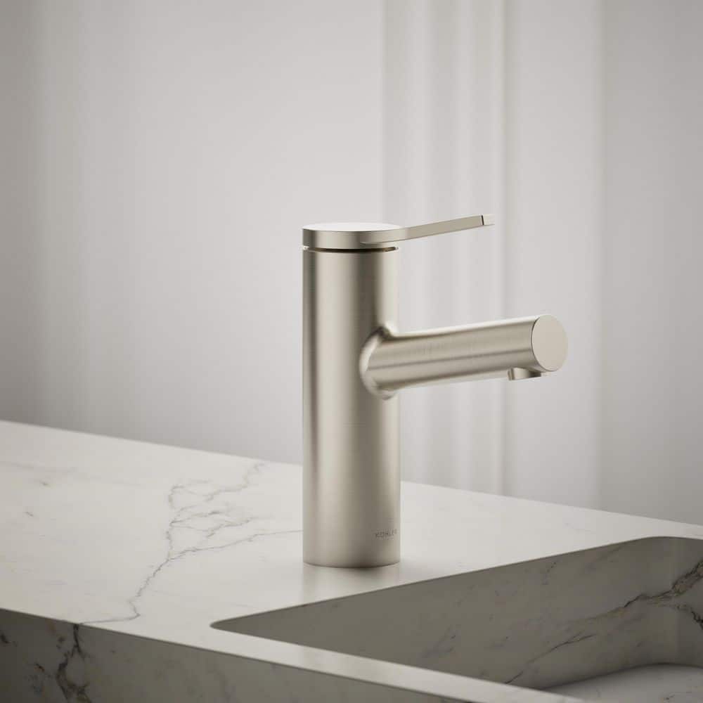Elate Single-Handle Bathroom Sink Faucet in Vibrant Brushed Nickel, 1.2 GPM