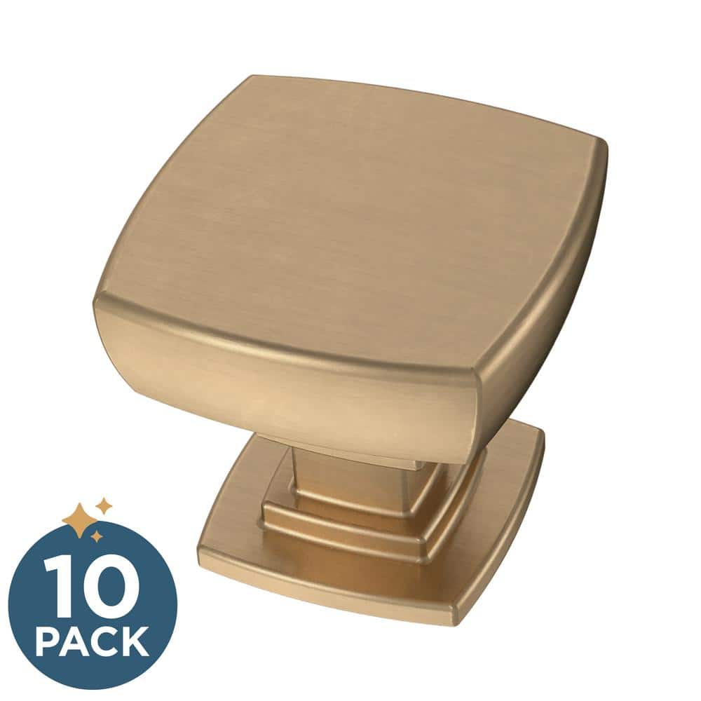 (10-Pack) Parow 1-1/8 in. (29 mm) Classic Champagne Bronze Square Cabinet K