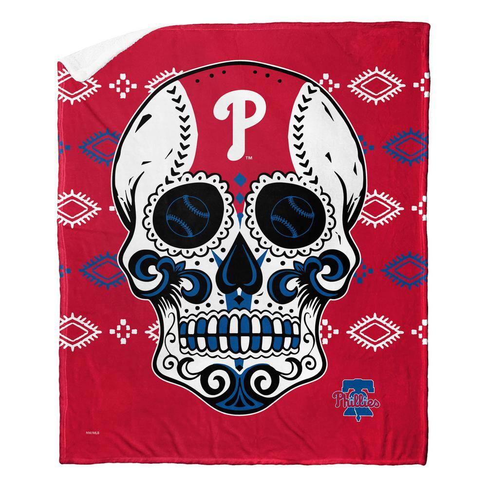MLB Phillies Candy Skull Silk Touch Sherpa Multicolor Throw price history on PriceWatchPro