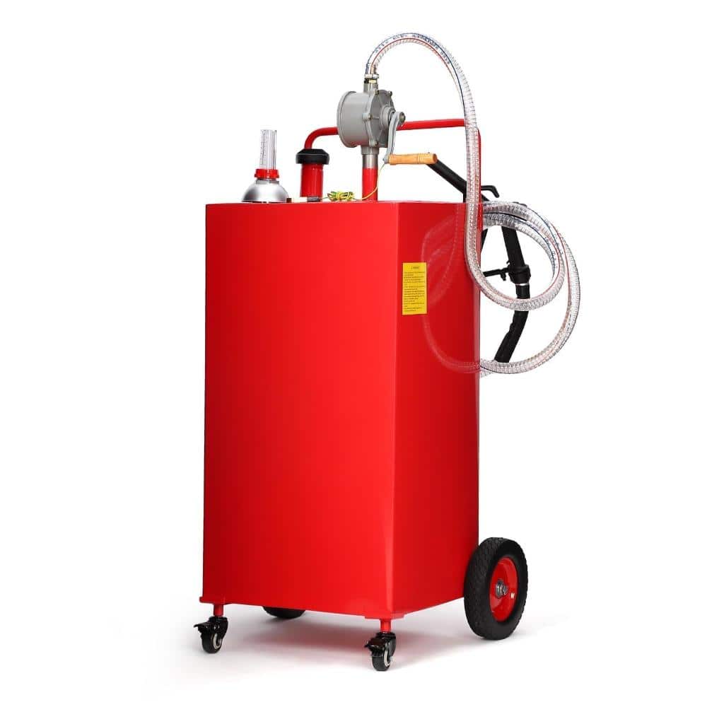 30 Gallon Portable Fuel Caddy with Manual Transfer Pump, Heavy Duty Rolling Gas & Diesel Storage Tank on Wheels price history on PriceWatchPro