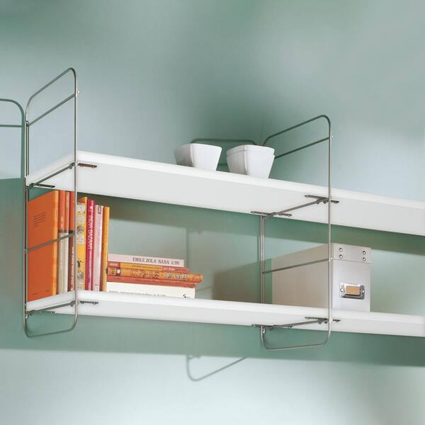 Command Slate Floating Shelf 4-in L x 3.5-in D (2 Decorative Shelves) in  the Wall Mounted Shelving department at