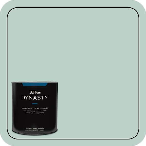 BEHR DYNASTY 1 qt. #S420-2 Moon Glass Satin Enamel Interior Stain-Blocking Paint and Primer