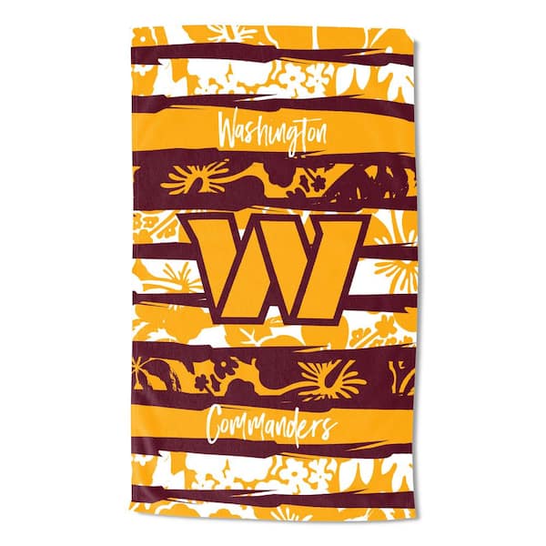 THE NORTHWEST GROUP NFL Commanders Cotton/Polyester Blend Multi Color Pocket Beach Towel