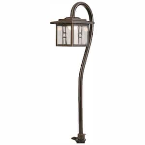 Low-Voltage 10-Watt Equivalent Oil-Rubbed Bronze Outdoor Integrated LED Landscape Tiffany Style Path Light