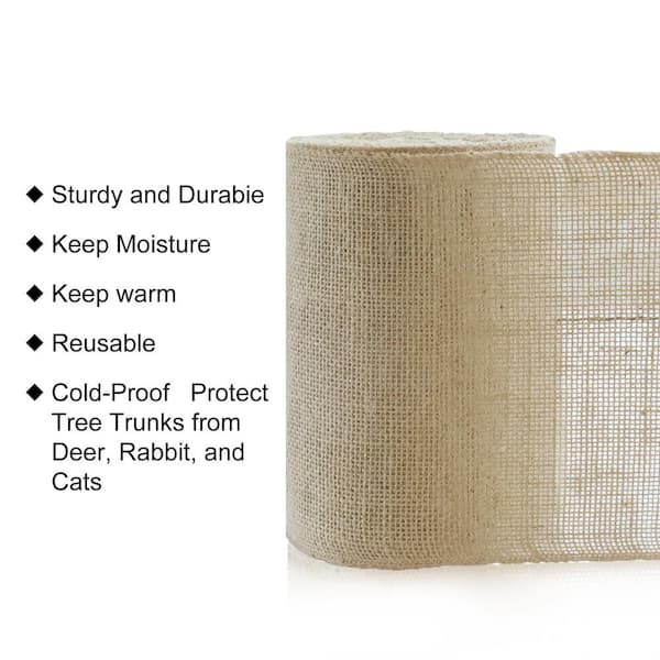 Natural Burlap Tree Protector Wrap Fabric Tree Bandage 