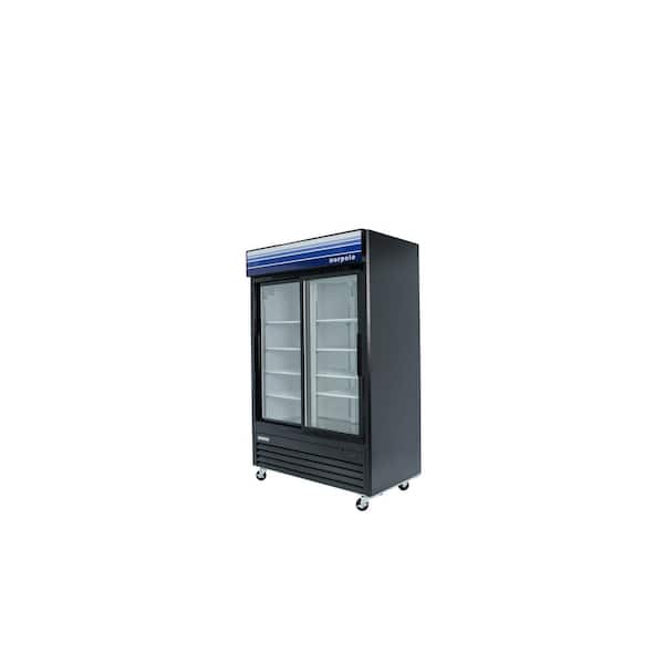  Commercial Cool CCRR4ALB 4.4 Cu. Ft, Vintage Style 2 Slide-Out  Glass Shelves Refrigerator, Black : Appliances